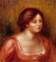Renoir, Pierre Auguste - Bust of a Woman in a Red Blouse